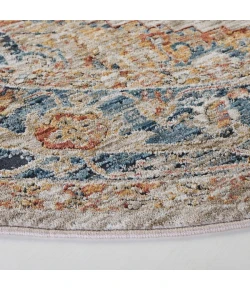 Safavieh Silverado Ivory / Blue SVD110 6 ft. 4 in. X 6 ft. 4 in. Round Rug