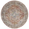 Safavieh Silverado Rust / Blue SVD110 6 ft. 4 in. X 6 ft. 4 in. Round Rug