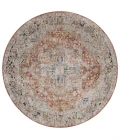 Safavieh Silverado Rust / Blue SVD110 6 ft. 4 in. X 6 ft. 4 in. Round Rug