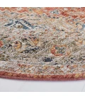 Safavieh Silverado Rust / Blue SVD110 6 ft. 4 in. X 6 ft. 4 in. Round Rug