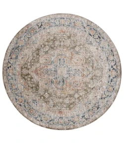 Safavieh Silverado Sage / Blue SVD110 6 ft. 4 in. X 6 ft. 4 in. Round Rug