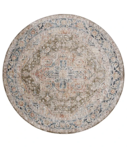 Safavieh Silverado Sage / Blue SVD110 6 ft. 4 in. X 6 ft. 4 in. Round Rug