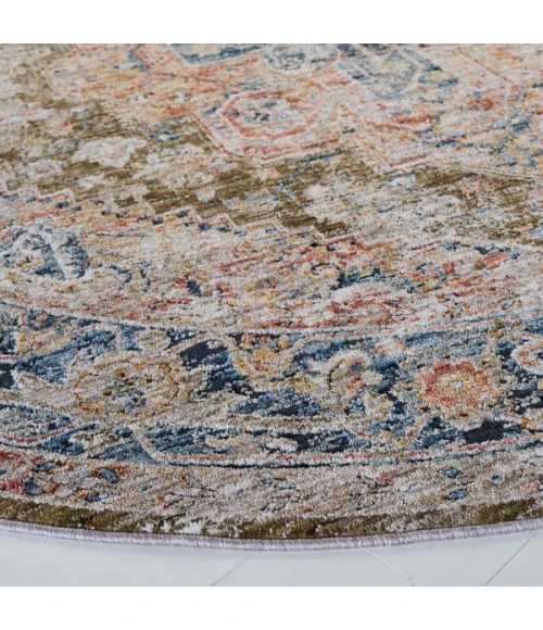 Safavieh Silverado Sage / Blue SVD110 6 ft. 4 in. X 6 ft. 4 in. Round Rug