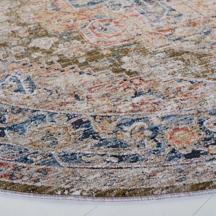 Safavieh Silverado Sage / Blue SVD110 6 ft. 4 in. X 6 ft. 4 in. Round Rug