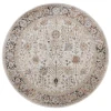 Safavieh Silverado Ivory / Rust SVD112 6 ft. 4 in. X 6 ft. 4 in. Round Rug