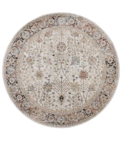 Safavieh Silverado Ivory / Rust SVD112 6 ft. 4 in. X 6 ft. 4 in. Round Rug