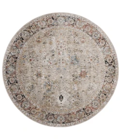 Safavieh Silverado Beige / Rust SVD112 6 ft. 4 in. X 6 ft. 4 in. Round Rug
