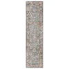 Safavieh Silverado Blue / Rust SVD112 2 ft. X 8 ft. Runner Rug