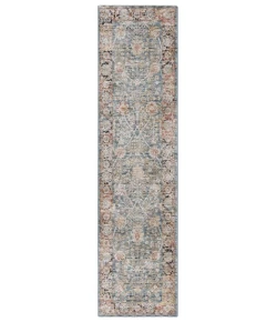 Safavieh Silverado Blue / Rust SVD112 2 ft. X 8 ft. Runner Rug