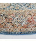 Safavieh Silverado Blue / Rust SVD112 6 ft. 4 in. X 6 ft. 4 in. Round Rug