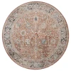 Safavieh Silverado Rust / Blue SVD112 6 ft. 4 in. X 6 ft. 4 in. Round Rug