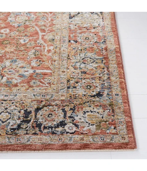 Safavieh Silverado Rust / Blue SVD112 6 ft. 4 in. X 6 ft. 4 in. Square Rug