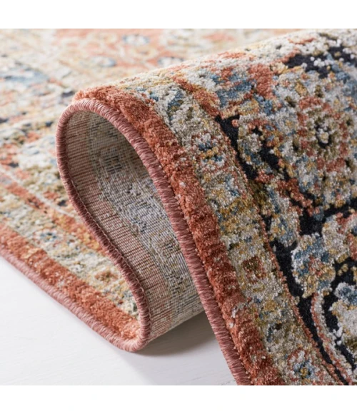 Safavieh Silverado Rust / Blue SVD112 6 ft. 4 in. X 6 ft. 4 in. Square Rug