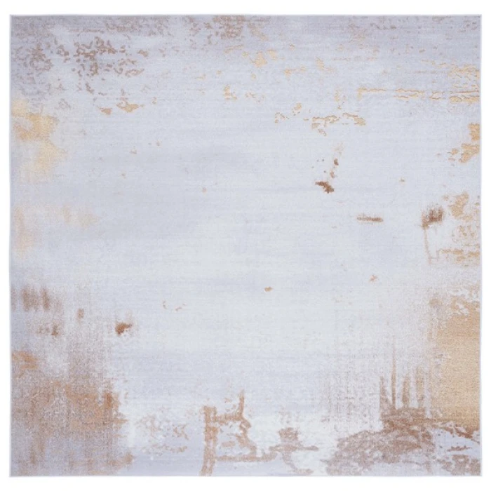 Safavieh Tacoma Grey / Rust TAC802 6 ft. X 6 ft. Square Rug