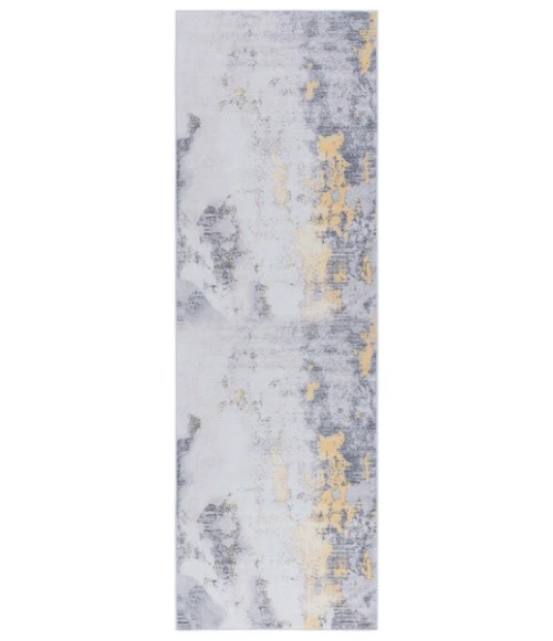 Safavieh Tacoma Grey / Gold TAC803 2 ft. 6 in. X 10 ft. Runner Rug