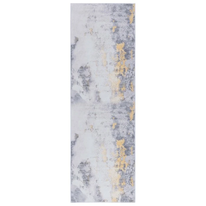 Safavieh Tacoma Grey / Gold TAC803 2 ft. 6 in. X 14 ft. Runner Rug