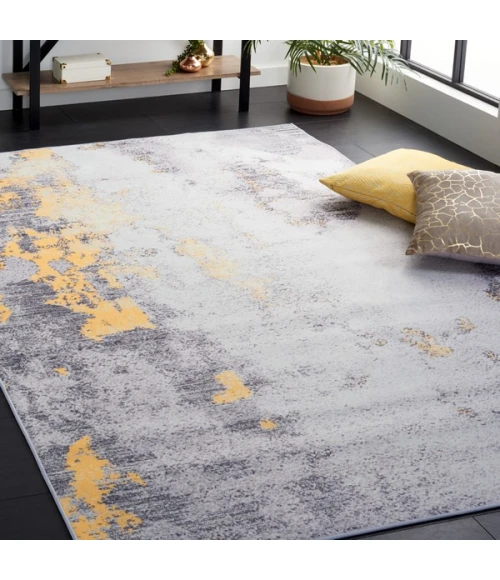 Safavieh Tacoma Grey / Gold TAC803 2 ft. 6 in. X 4 ft. Accent Rug