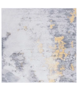 Safavieh Tacoma Grey / Gold TAC803 8 ft. X 8 ft. Square Rug