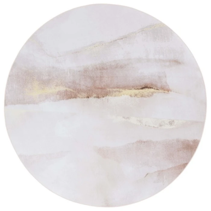 Safavieh Tacoma Grey / Gold TAC805 6 ft. X 6 ft. Round Rug