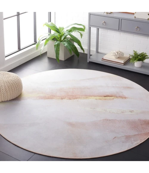 Safavieh Tacoma Beige / Gold TAC807 6 ft. X 6 ft. Round Rug