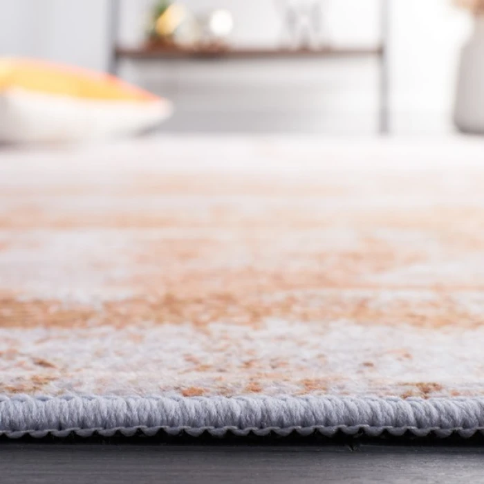 Safavieh Tacoma Grey / Rust TAC808 6 ft. X 6 ft. Round Rug