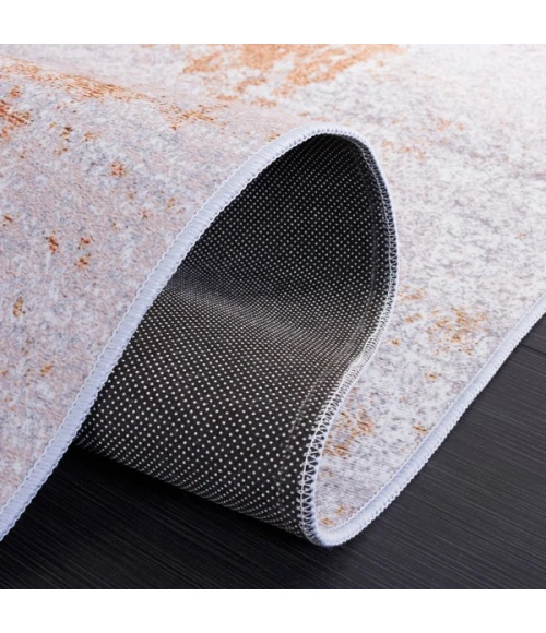 Safavieh Tacoma Grey / Rust TAC808 6 ft. X 6 ft. Square Rug