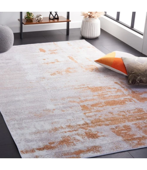 Safavieh Tacoma Grey / Rust TAC808 9 ft. X 12 ft. Rectangle Rug