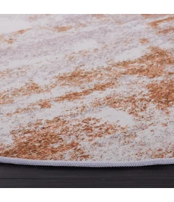 Safavieh Tacoma Grey / Rust TAC808 6 ft. X 6 ft. Round Rug