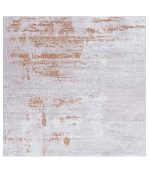 Safavieh Tacoma Grey / Rust TAC808 6 ft. X 6 ft. Square Rug
