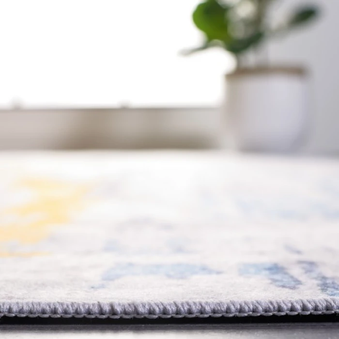 Safavieh Tacoma Grey / Blue TAC812 6 ft. X 6 ft. Round Rug