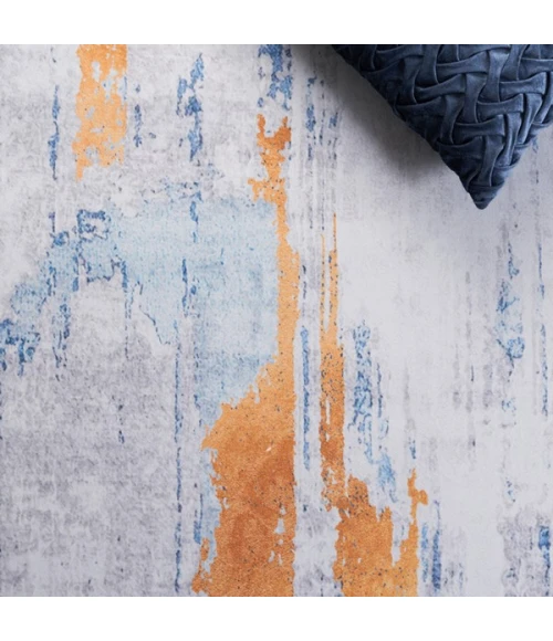 Safavieh Tacoma Grey / Blue TAC812 6 ft. X 6 ft. Square Rug