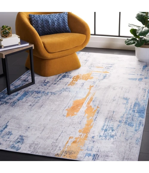Safavieh Tacoma Grey / Blue TAC812 5 ft. X 8 ft. Rectangle Rug