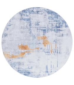 Safavieh Tacoma Grey / Blue TAC812 6 ft. X 6 ft. Round Rug