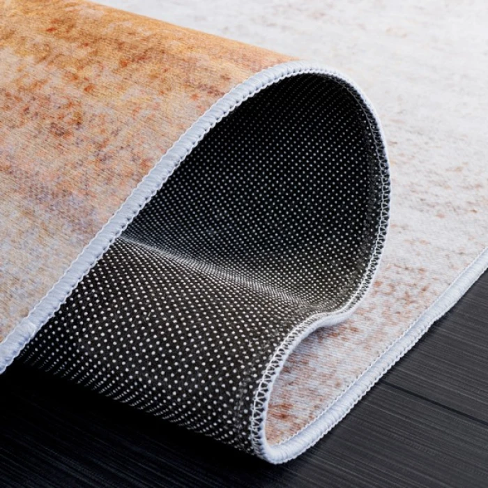 Safavieh Tacoma Grey / Rust TAC813 6 ft. X 6 ft. Square Rug