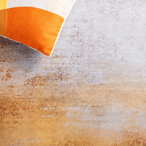 Safavieh Tacoma Grey / Rust TAC813 6 ft. X 6 ft. Square Rug