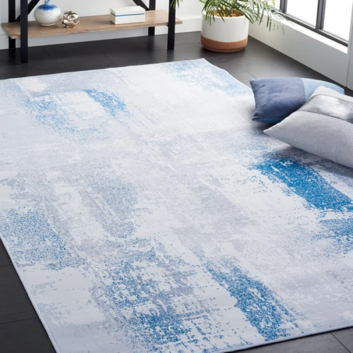 Safavieh Tacoma Grey / Blue TAC814 8 ft. X 10 ft. Rectangle Rug