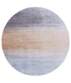 Safavieh Tacoma Grey / Rust TAC816 6 ft. X 6 ft. Round Rug