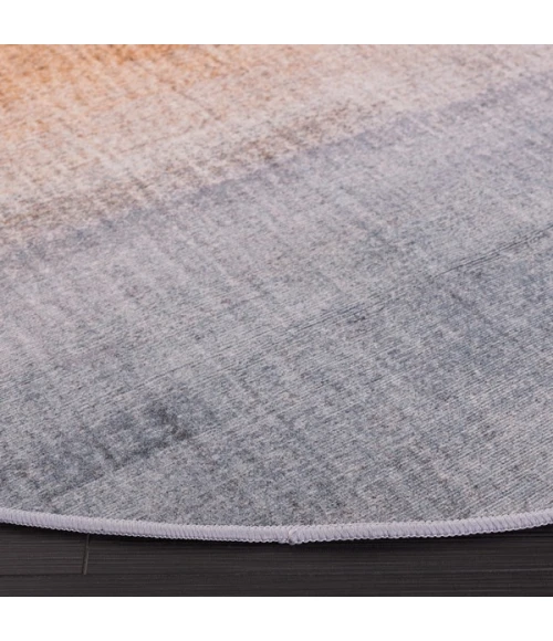 Safavieh Tacoma Grey / Rust TAC816 6 ft. X 6 ft. Round Rug