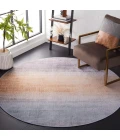 Safavieh Tacoma Grey / Rust TAC816 6 ft. X 6 ft. Round Rug