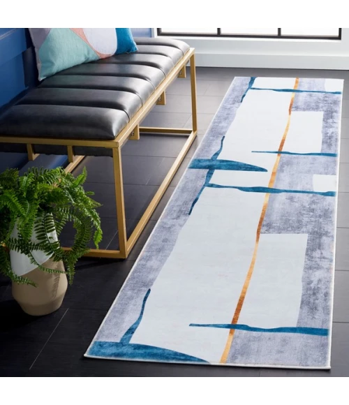 Safavieh Tacoma Grey / Light Grey TAC820 2 ft. 6 in. X 8 ft. Runner Rug