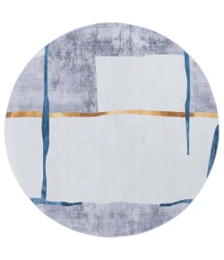 Safavieh Tacoma Grey / Light Grey TAC820 6 ft. X 6 ft. Round Rug