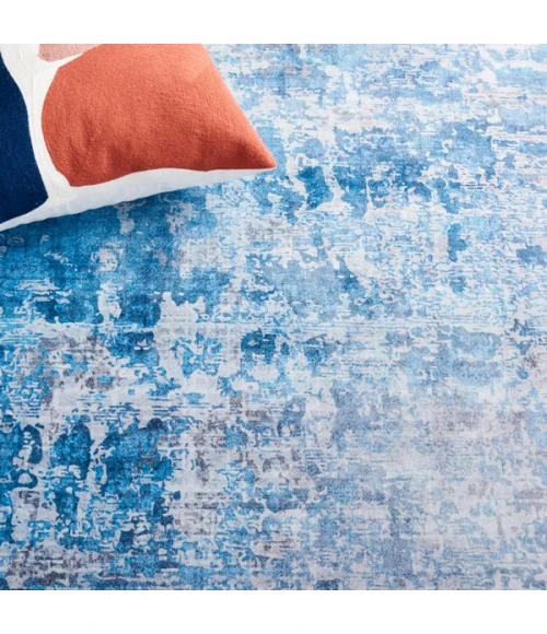 Safavieh Tacoma Grey / Blue TAC833 8 ft. X 8 ft. Square Rug