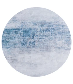 Safavieh Tacoma Grey / Blue TAC833 6 ft. X 6 ft. Round Rug