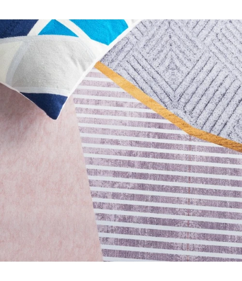 Safavieh Tacoma Beige / Blue TAC834 6 ft. X 6 ft. Round Rug