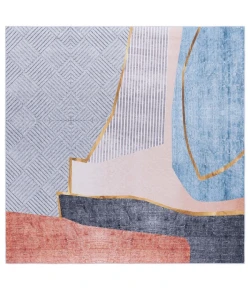 Safavieh Tacoma Beige / Blue TAC834 6 ft. X 6 ft. Square Rug