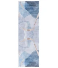 Safavieh Tacoma Blue / Gold TAC836 2 ft. 6 in. X 8 ft. Runner Rug