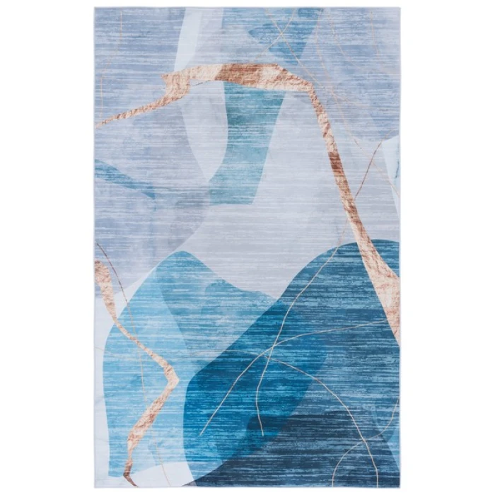 Safavieh Tacoma Blue / Gold TAC836 3 ft. X 5 ft. Rectangle Rug