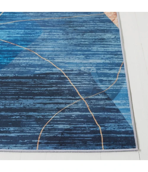 Safavieh Tacoma Blue / Gold TAC836 6 ft. X 9 ft. Rectangle Rug