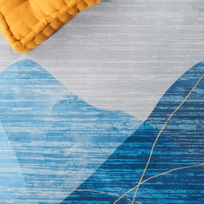 Safavieh Tacoma Blue / Gold TAC836 3 ft. X 5 ft. Rectangle Rug