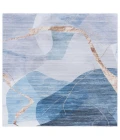 Safavieh Tacoma Blue / Gold TAC836 6 ft. X 6 ft. Square Rug